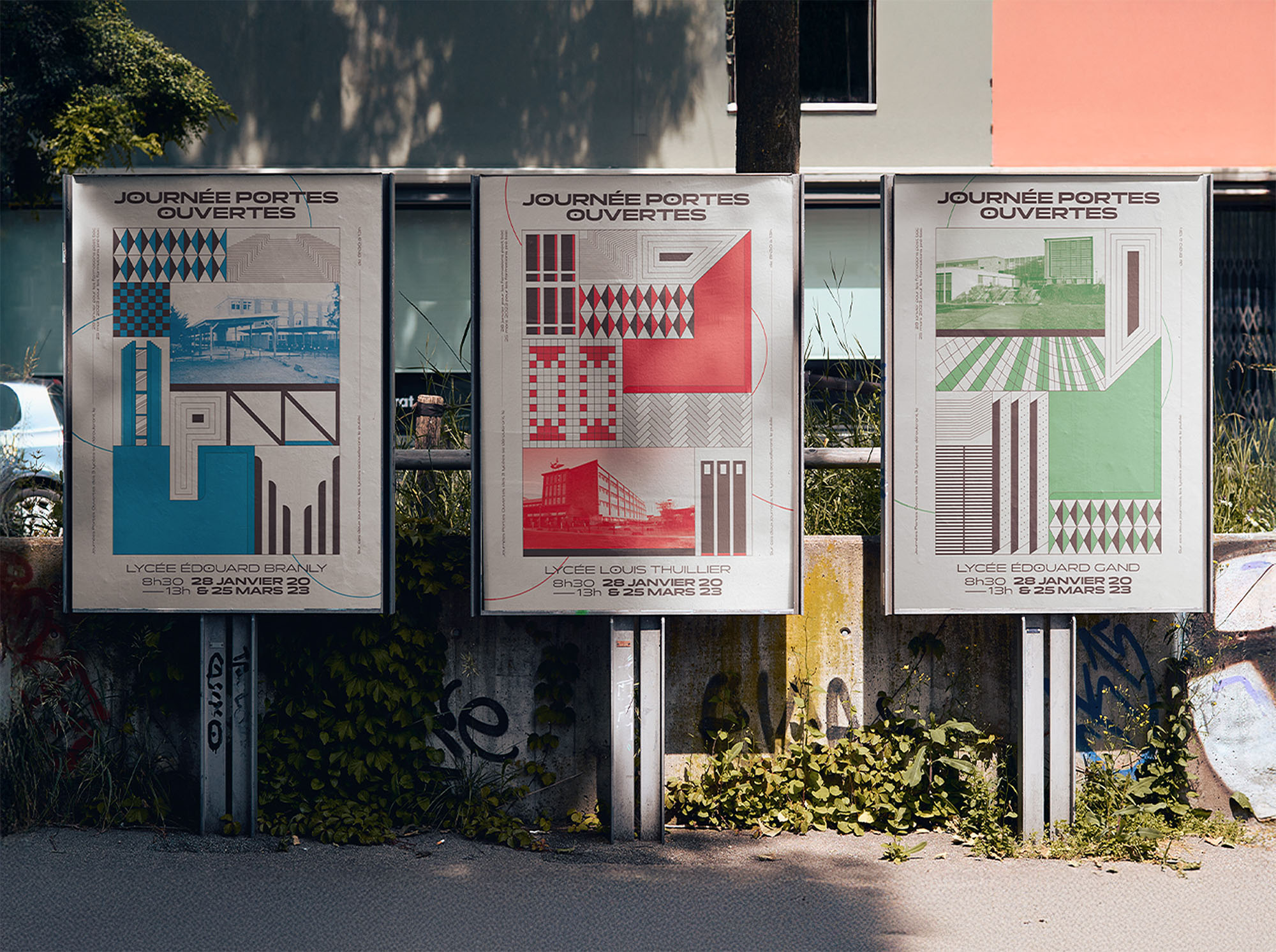 affiches portes ouvertes cité scolaire amiens DNMADe lycée édouard branly, lycée louis thuillier, lycée edouard gand 2023