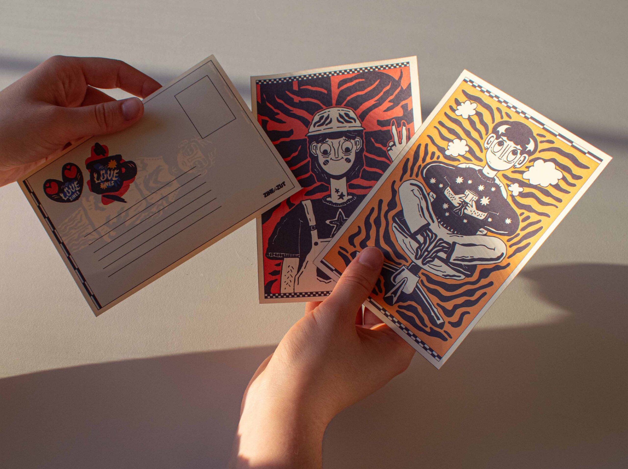 cartes postales illustrées zine de zut