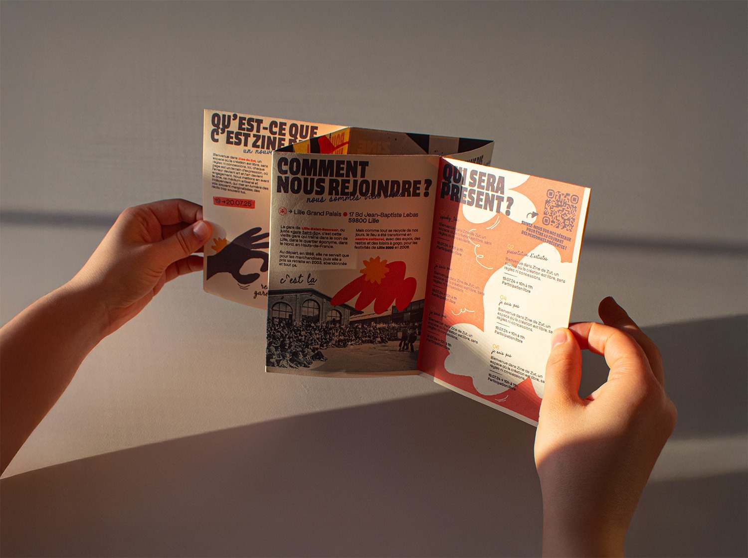 livret déplié zine de zut