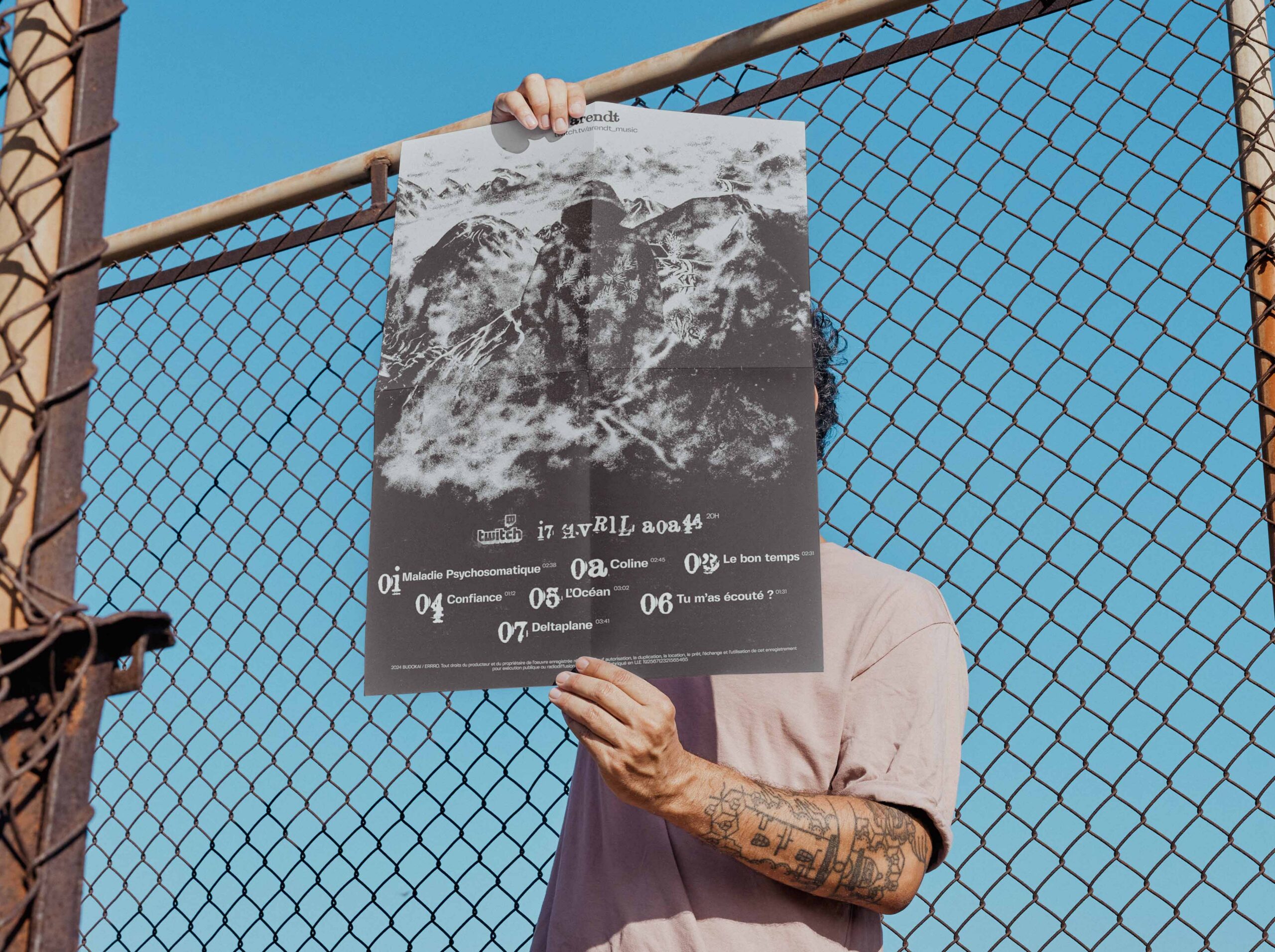 cover design artiste rappeur français