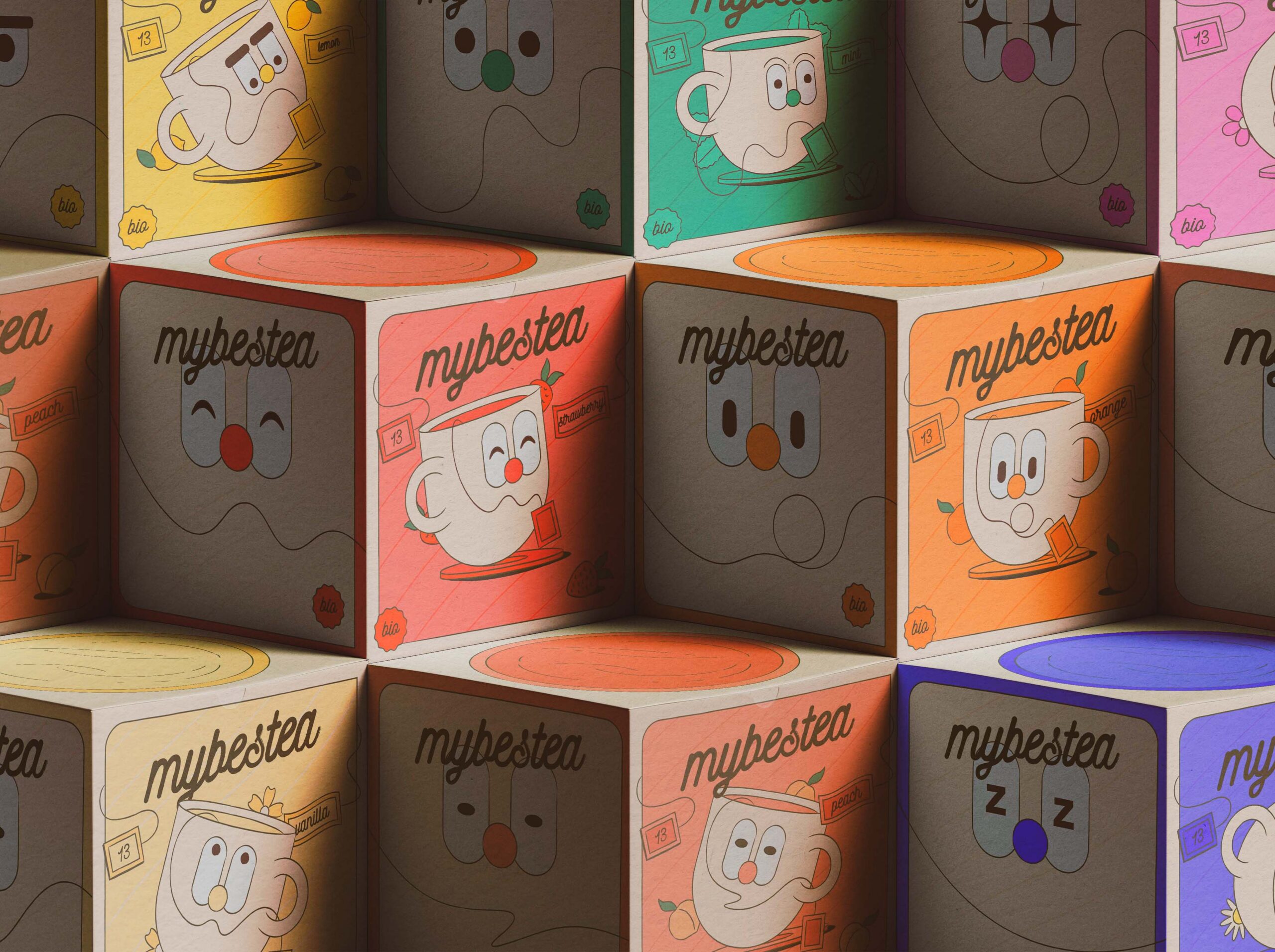 Design boites de thé Mybestea